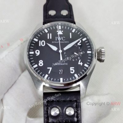 Replica IWC Big Pilot's 46mm Watch Black Power Reserve Dial